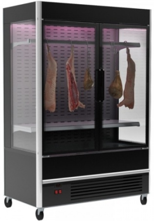Витрина холодильная CARBOMA FC20-07 VV 1,3-3 X7 (распашные двери структурный стеклопакет)