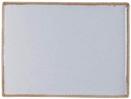 Блюдо прямоугольное PORLAND Grey 358819 фарфор, L=18, B=13 см, серый