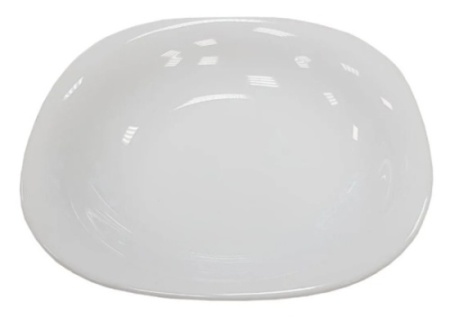 Тарелка глубокая NORMA CLASSIC 21х21 х3,5 см 350-500 мл опаловое стекло