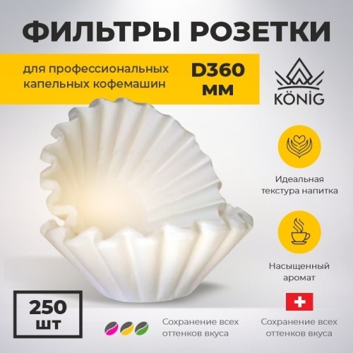 Фильтры бумажные KONIG PFK360/250 250шт