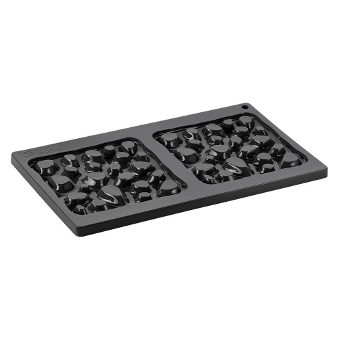 Форма для мороженого/суфле PAVONI 3D "TOP Губка" 135х135мм h10мм, 80мл, 2 ячейки, силикон