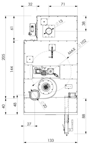 Печь ротационная электрическая WLBAKE ROTOR PRO (60x80 мм, платф)