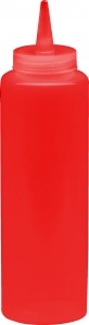 Диспенсер для бара красный (соусник) LUXSTAHL 375 мл [1740, 32098] к1368/1