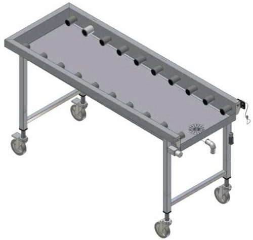 Стол для чистой посуды ELECTROLUX HSRC16 865013 роликов.