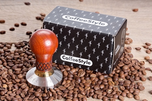 Темпер для кофе COFFEE Style elit plus 58 мм, красное дерево