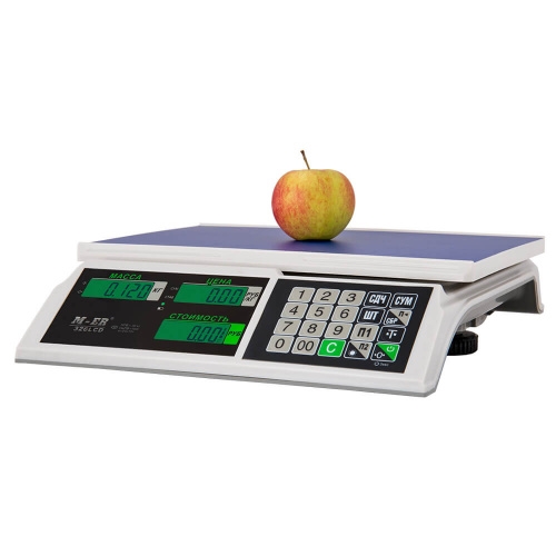Весы торговые M-ER 326 AC-32.5 "Slim" LCD Белые