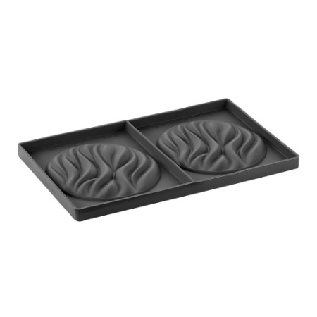 Форма для мороженого/суфле PAVONI 3D "TOP Река" d135мм h15мм, 110мл, 2 ячейки, силикон фото