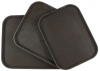 Поднос прорезиненный прямоугольный LUXSTAHL 410х300х25 мм коричневый [1216CT BROWN] кт05 фото