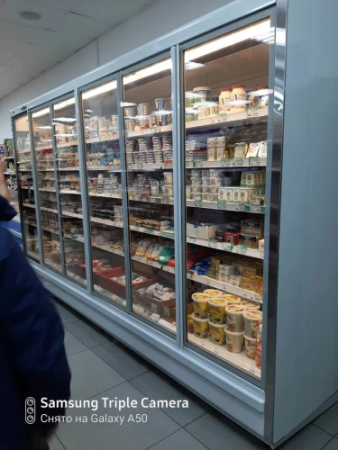 Горка холодильная KIFATO Прага 900х3750х2150 вынос с дверьми фото