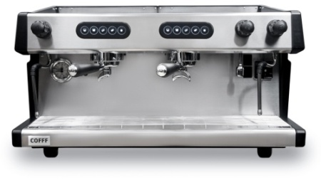 Кофемашина рожковая COFFF Live 2 GR A 2 высокие группы черный фото