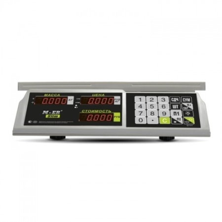 Весы торговые MERTECH M-ER 326 C-15.2 LED без АКБ фото