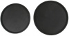 Поднос прорезиненный круглый LUXSTAHL 350х25 мм черный [1400CT Black] фото