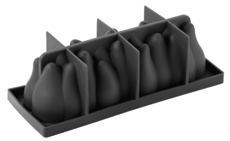 Форма для мороженого/суфле PAVONI 3D "Бревно" 250х90мм h85мм (объем 1,05л), силикон фото