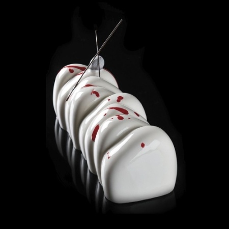 Форма для мороженого/суфле PAVONI 3D "Бильбао" 250х85мм h75мм (объем 1,15л), силикон фото