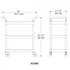 Тележка для обслуживания CAMBRO BC340KD 480 фото