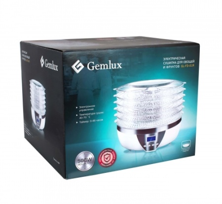 Сушилка для овощей и фруктов GEMLUX GL-FD-01R фото