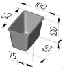 Секция форм для хлеба СПИКА 4Л11 (145 х 100 х 100 мм) фото