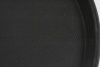 Поднос прорезиненный круглый LUXSTAHL 400х25 мм черный [1600CT Black] кт939 фото