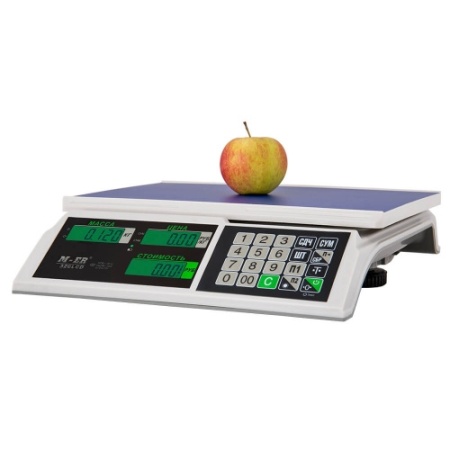 Весы торговые M-ER 326 AC-15.2 "Slim" LCD Белые фото